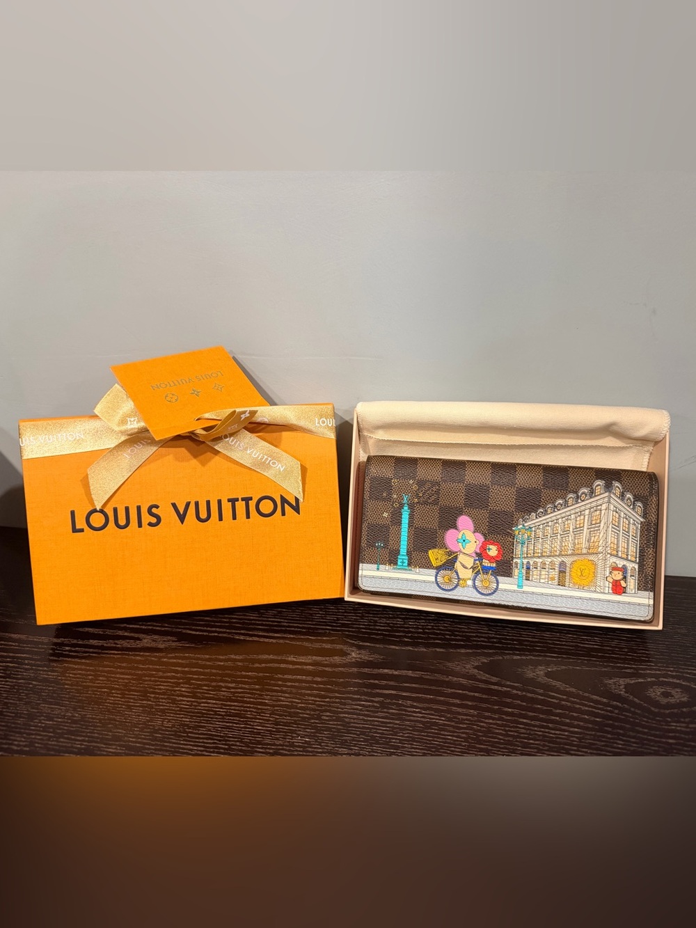Louis Vuitton Damier Printed Zip Wallet - “Vivienne Paris” Collection 2022